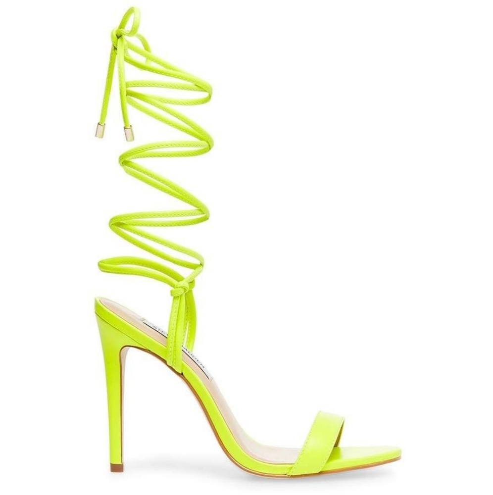 Lime Green, Level Lime, Steve Madden Strappy Heels